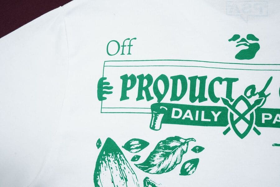 Pronta Entrega - Camiseta Off-White x Daily Paper x Surf Ghana White