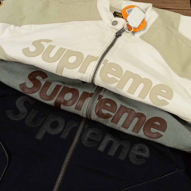 Jaqueta Supreme x Vanson Leathers Cordura Black