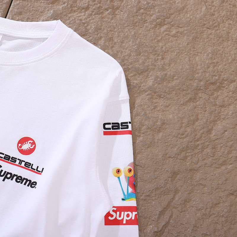 Camisa Supreme Castelli Racing x Bob Esponja Branca