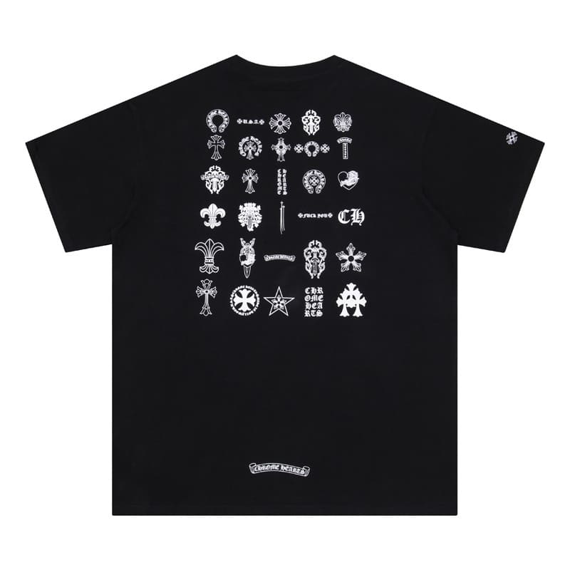 Camiseta Chrome Hearts Multi Logo Preta