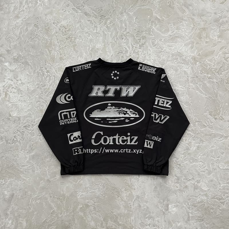 Corteiz Sponsors Training Pullover Black