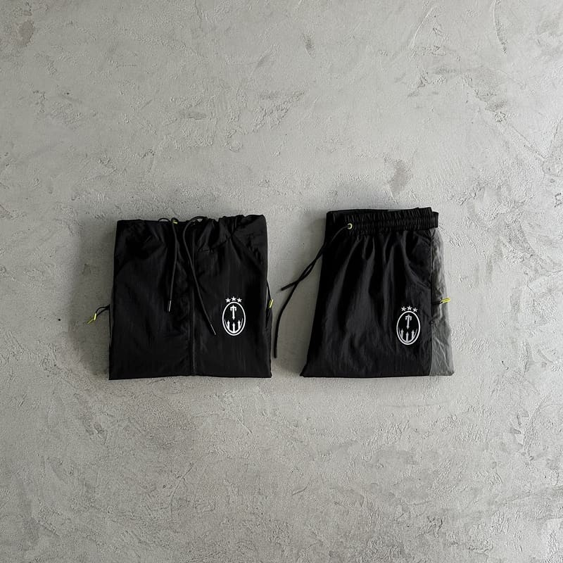 Conjunto Trapstar Irongate Football Tracksuit Preto/Cinza