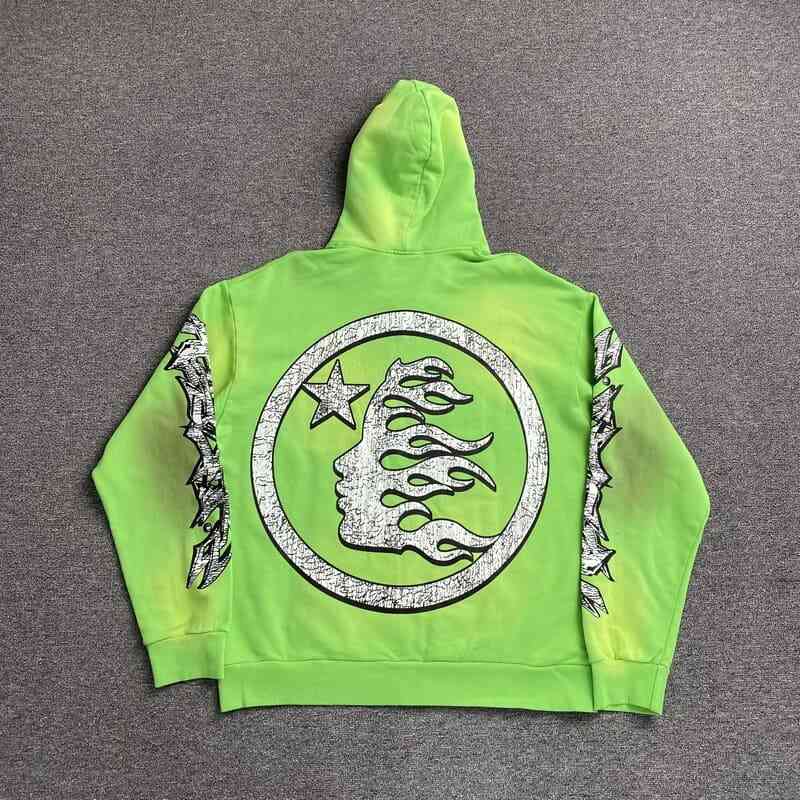 Moletom Hellstar Graffiti Zip-Up Green