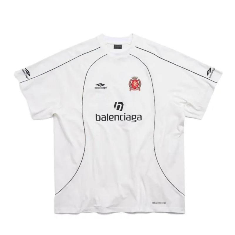 Camiseta Balenciaga Paris #10 Soccer Jersey Oversized White