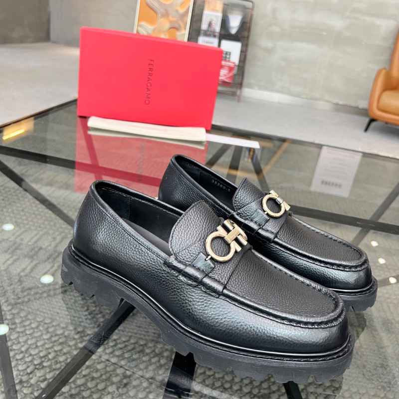 Mocassim Ferragamo Leather Black
