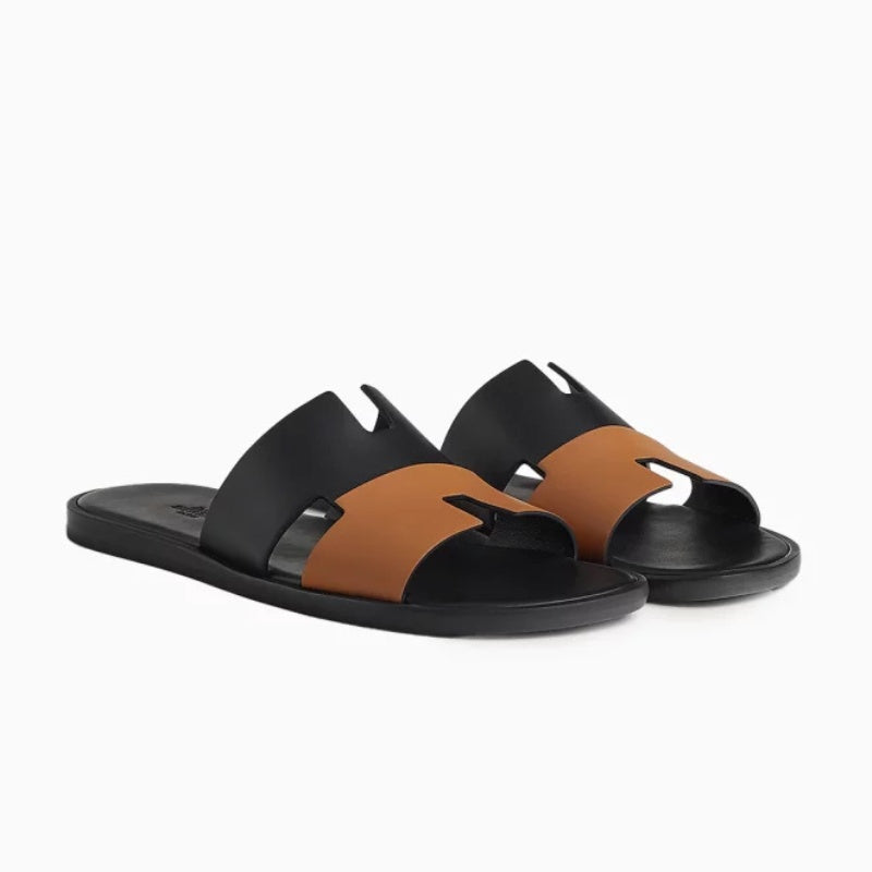 Sandália Hermès Izmir Sandal Black Brown