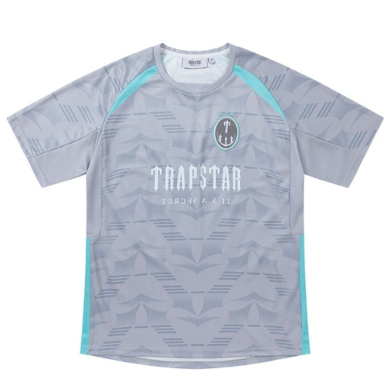 Camiseta Trapstar Irongate Football Jersey Cinza