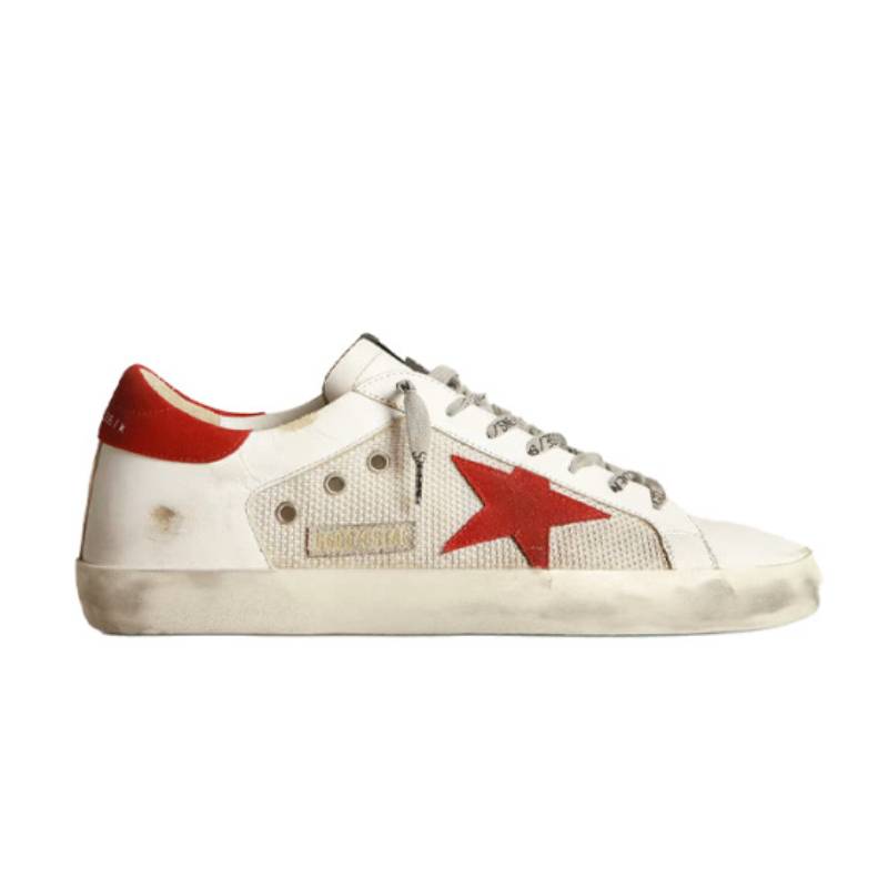 Golden Goose LTD Super-Star White Red Star
