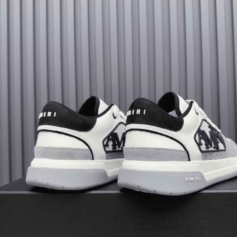 Amiri Classic Low White Grey