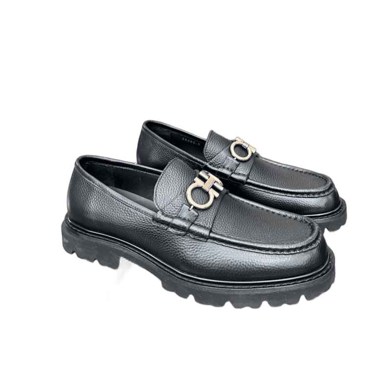 Mocassim Ferragamo Leather Black