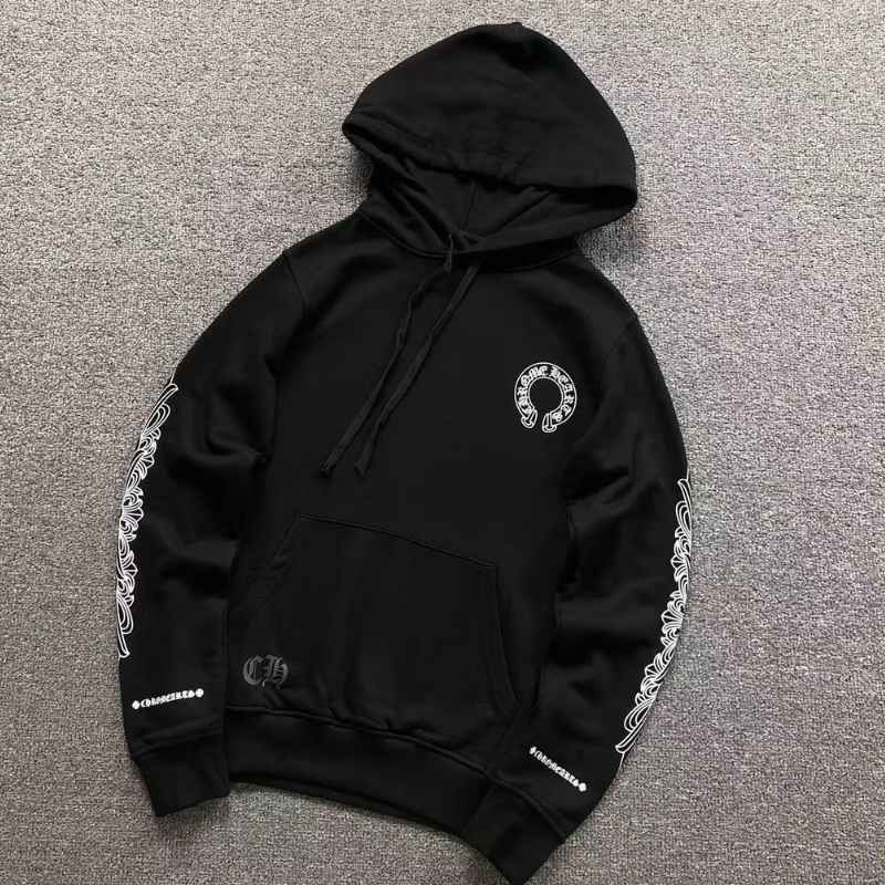 Moletom Chrome Hearts Horseshoe Floral Preto