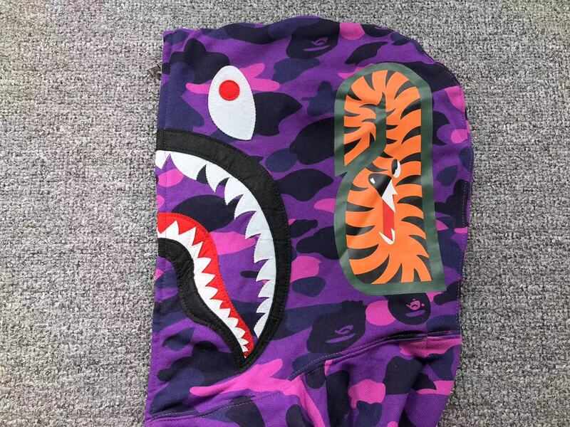 Moletom Bape Shark ABC Camo Roxo
