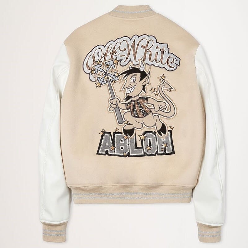 Pronta Entrega - Jaqueta Varsity Off-White x AC Milan