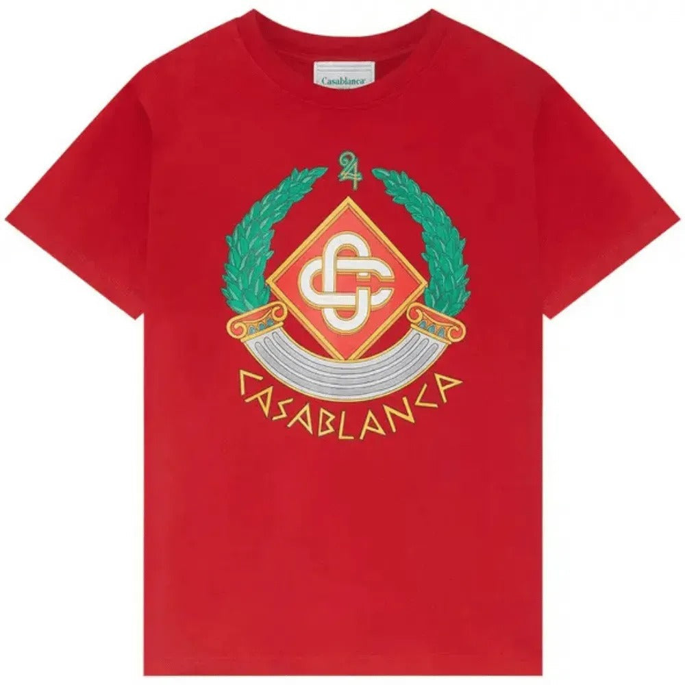 Camiseta Casablanca Casa Crest Vermelha