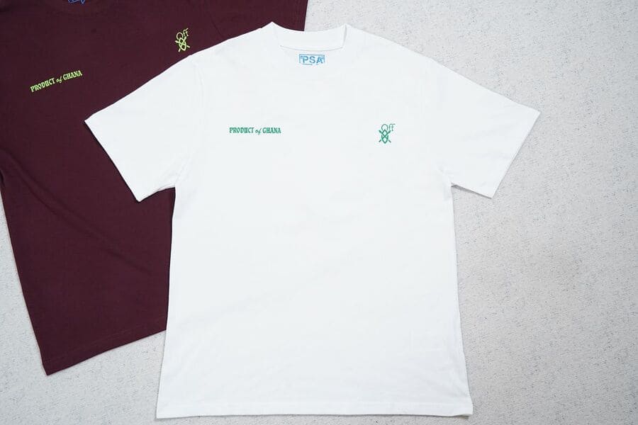 Pronta Entrega - Camiseta Off-White x Daily Paper x Surf Ghana White