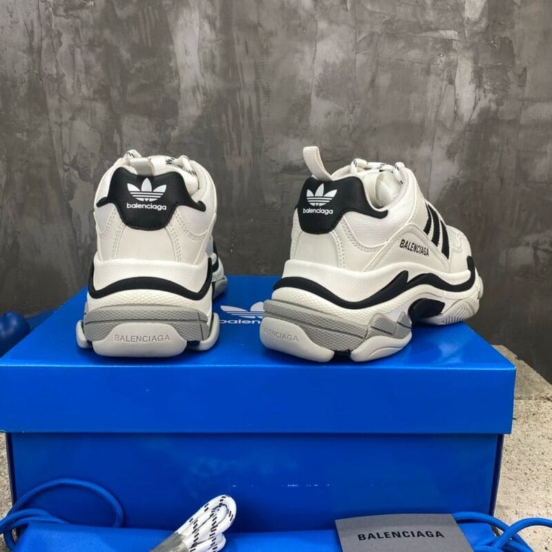 Adidas x Balenciaga Triple S White Black