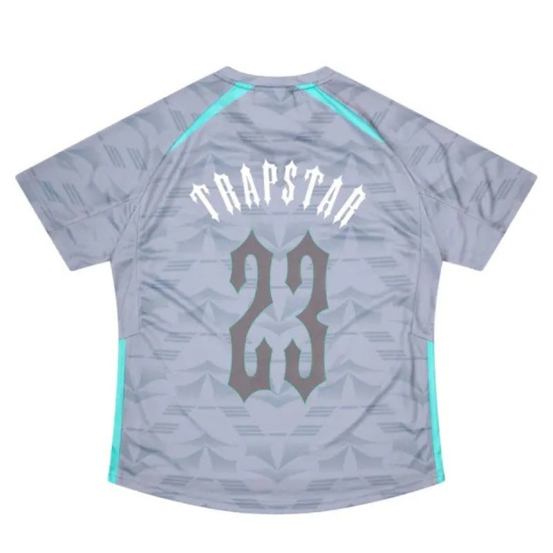 Camiseta Trapstar Irongate Football Jersey Cinza