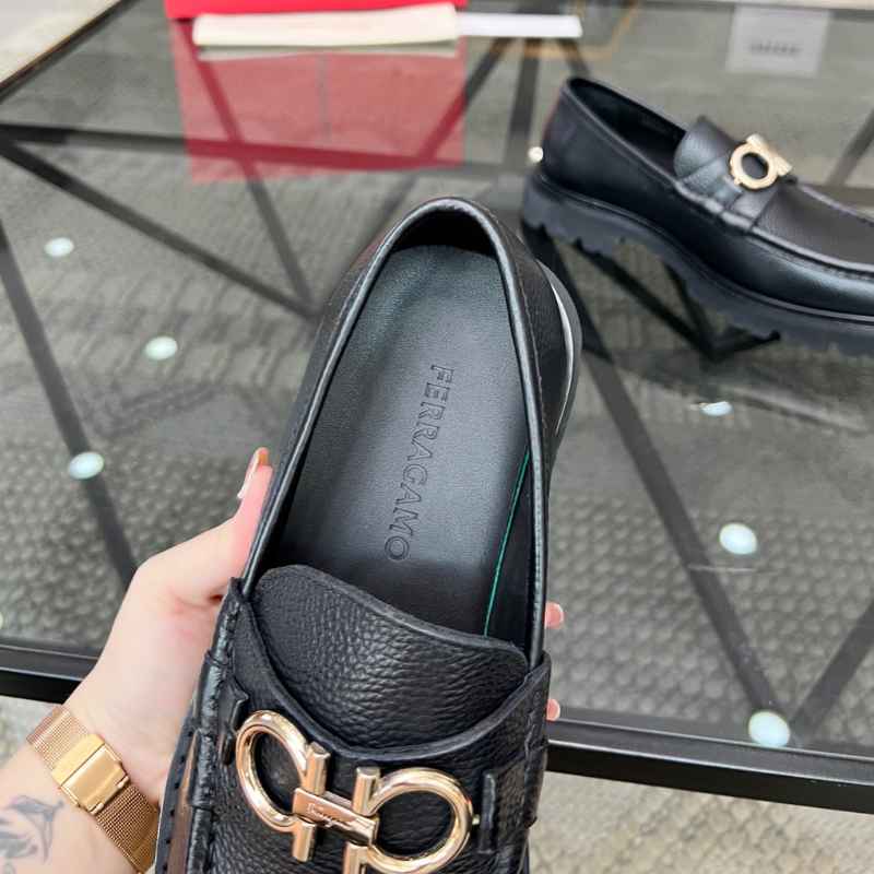 Mocassim Ferragamo Leather Black