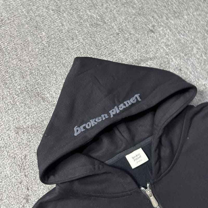 Moletom Broken Planet Zip Up Black
