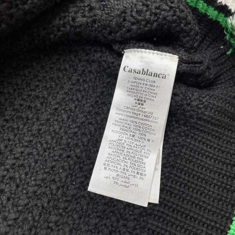 Pronta Entraga - Conjunto Casablanca Crochê Preto e Verde