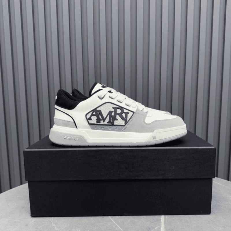 Amiri Classic Low White Grey