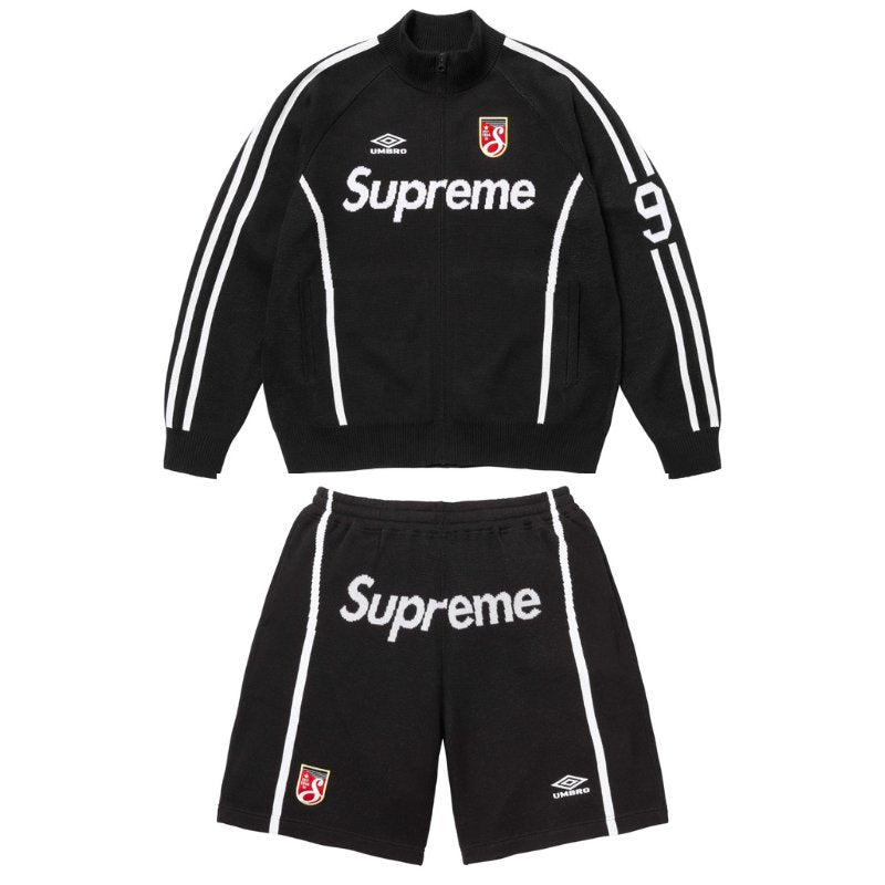 Conjunto Supreme x Umbro Zip Up Black