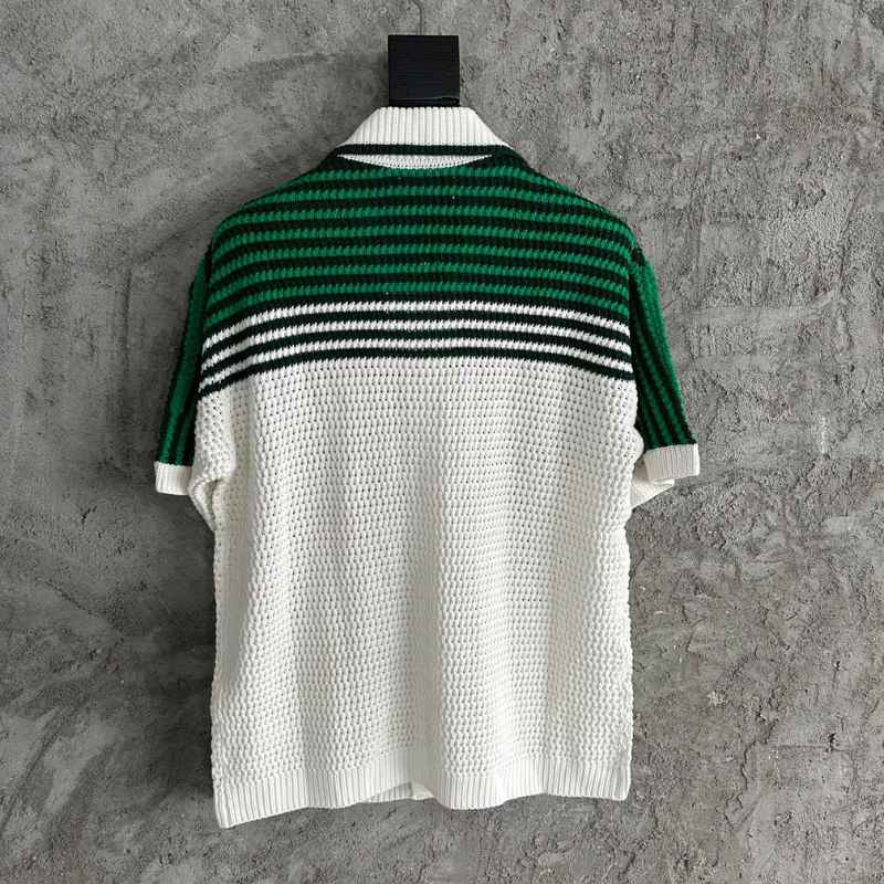 Camiseta Casablanca Crochê Branco e Verde