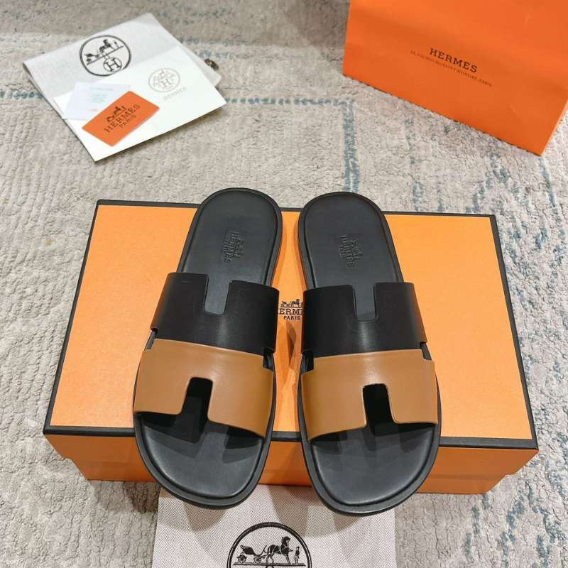 Sandália Hermès Izmir Sandal Black Brown