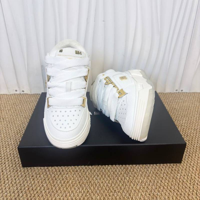 Amiri MA-1 White Metallic Gold