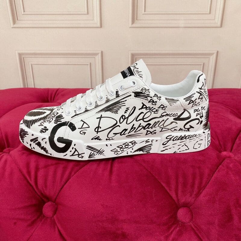 Dolce Gabbana Calfskin Portofino Whit Logo