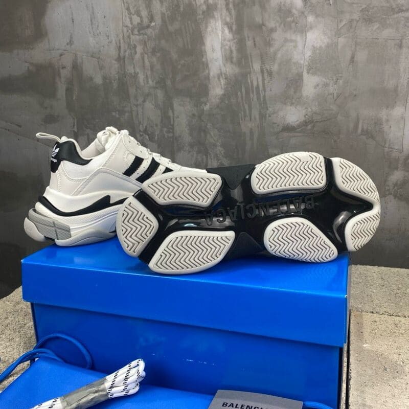 Adidas x Balenciaga Triple S White Black