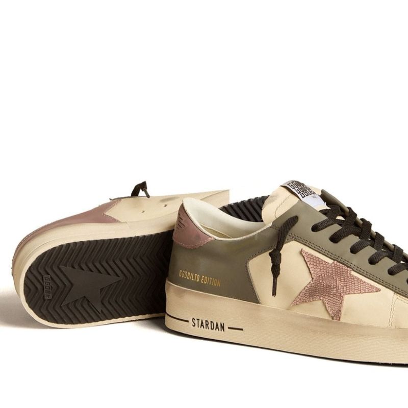 Golden Goose Stardan Gray Cream
