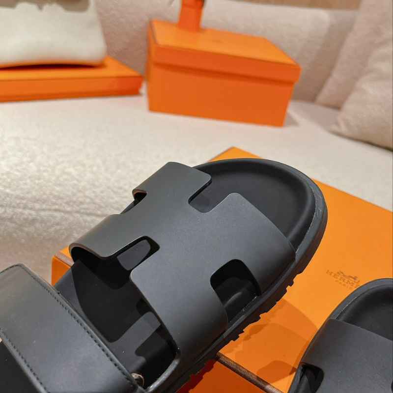 Sandália Hermès Chypre Preta