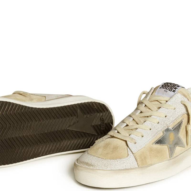 Golden Goose Stardan White Metallic Star