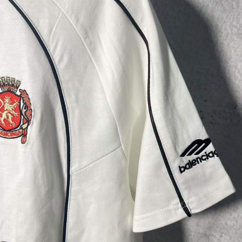 Camiseta Balenciaga Paris #10 Soccer Jersey Oversized White