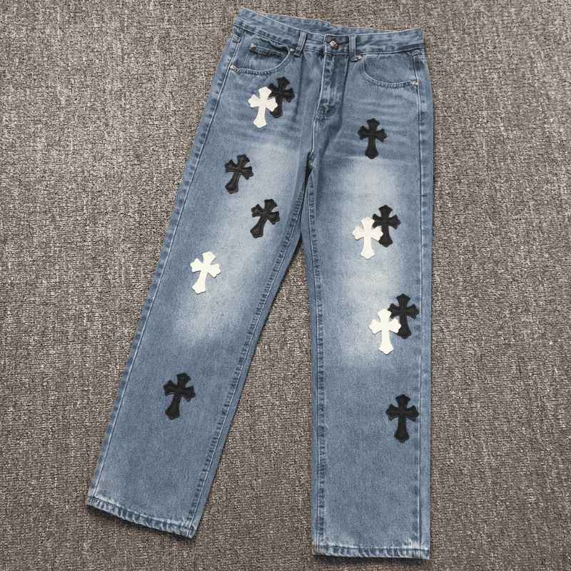 Calça Chrome Hearts Jeans Cross