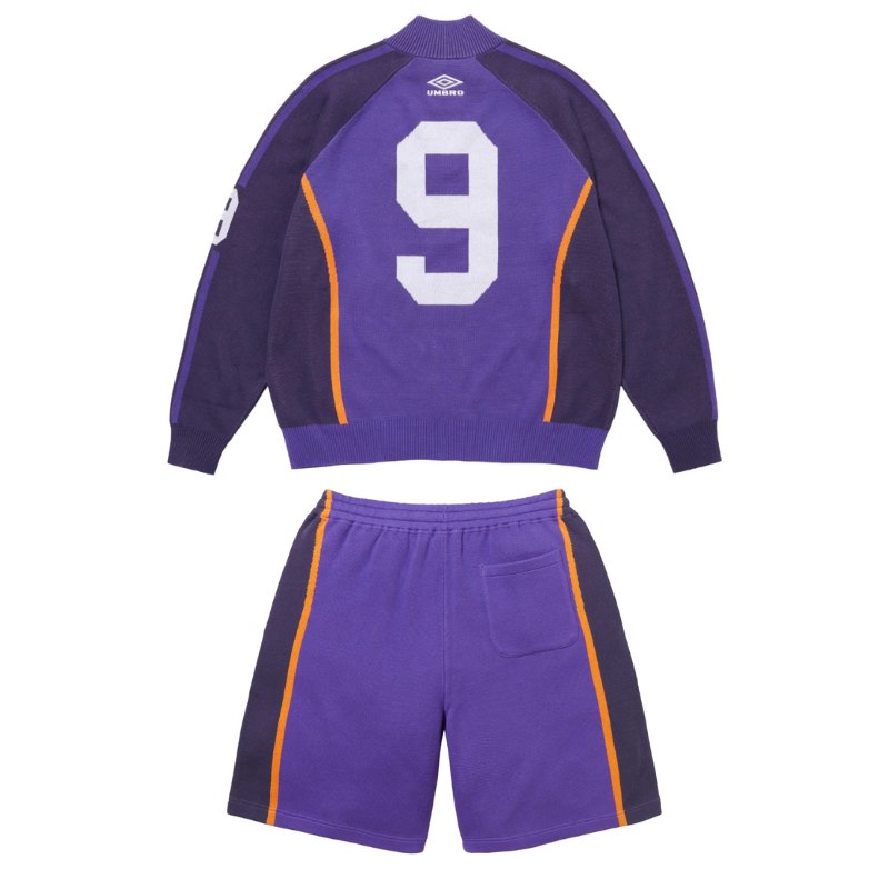 Conjunto Supreme x Umbro Zip Up Purple