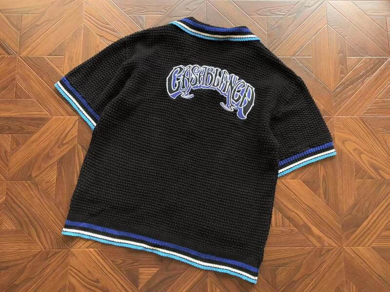 Conjunto Casablanca Crochê Gothic Preto e Azul