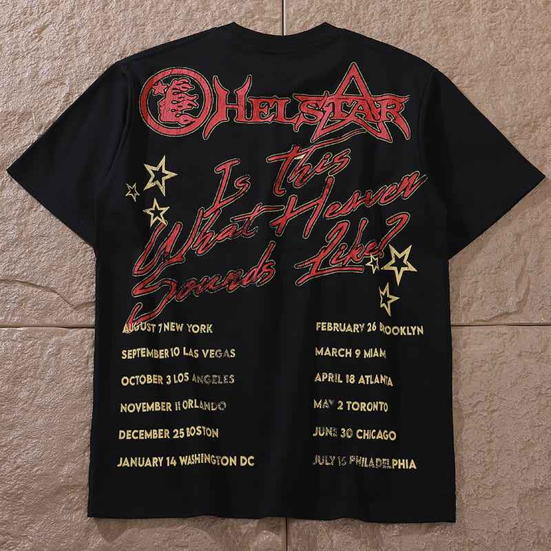 Camiseta Hellstar Heaven Tour Tee Preta
