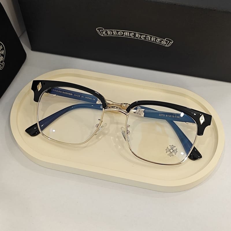 Óculos Chrome Hearts CH Black Gold