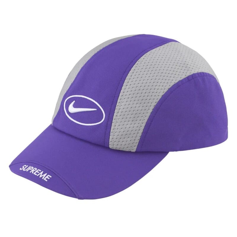 Boné Supreme x Nike Running Roxo