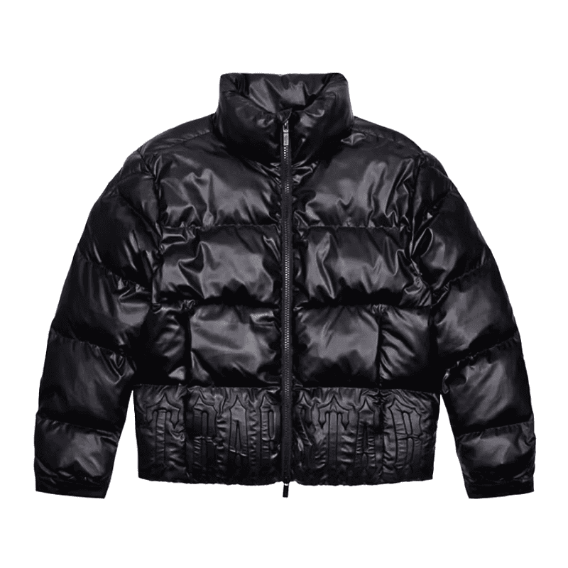Jaqueta Trapstar Irongate Embossed Puffer Preta