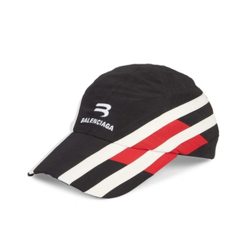 Boné Balenciaga Track Sporty B Black Red