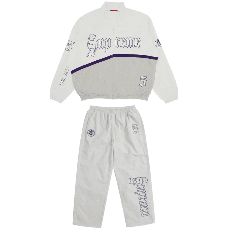Conjunto Supreme OLD English Track White