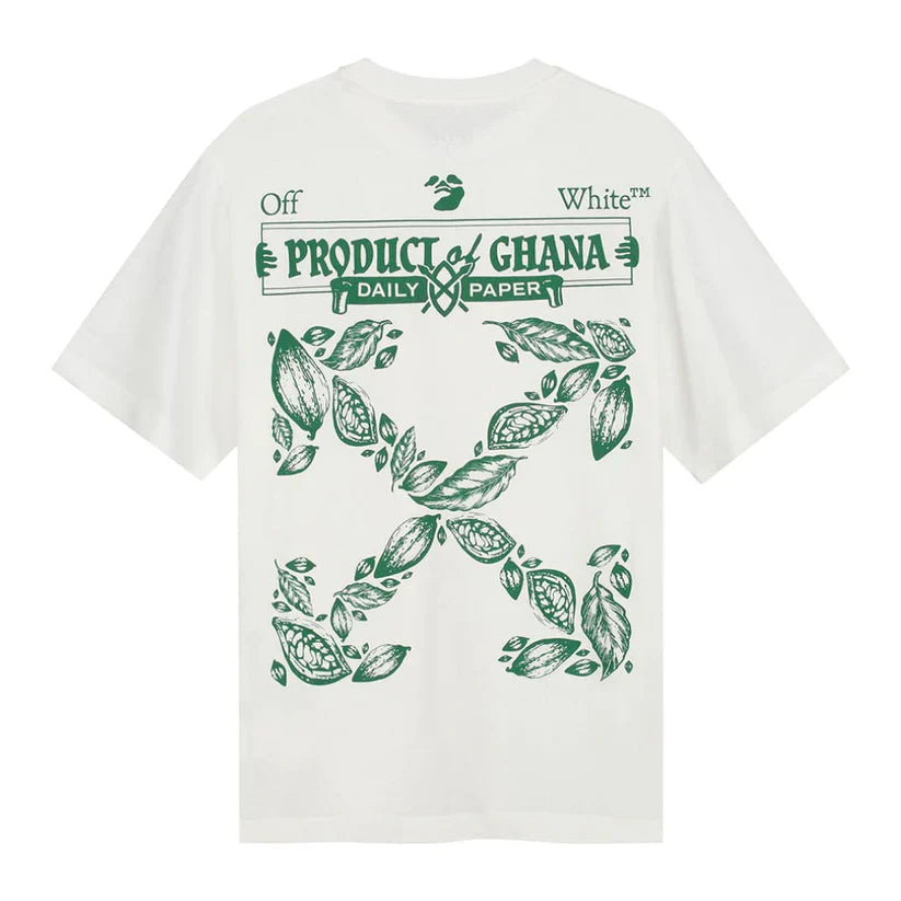 Pronta Entrega - Camiseta Off-White x Daily Paper x Surf Ghana White