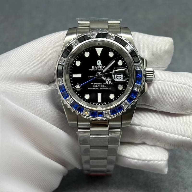 Relógio A Bathing Ape Bapex Type 2 Crystal Stone