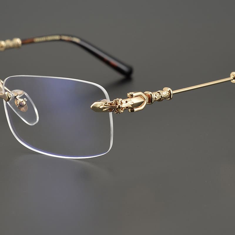 Óculos Chrome Hearts Pills Gold