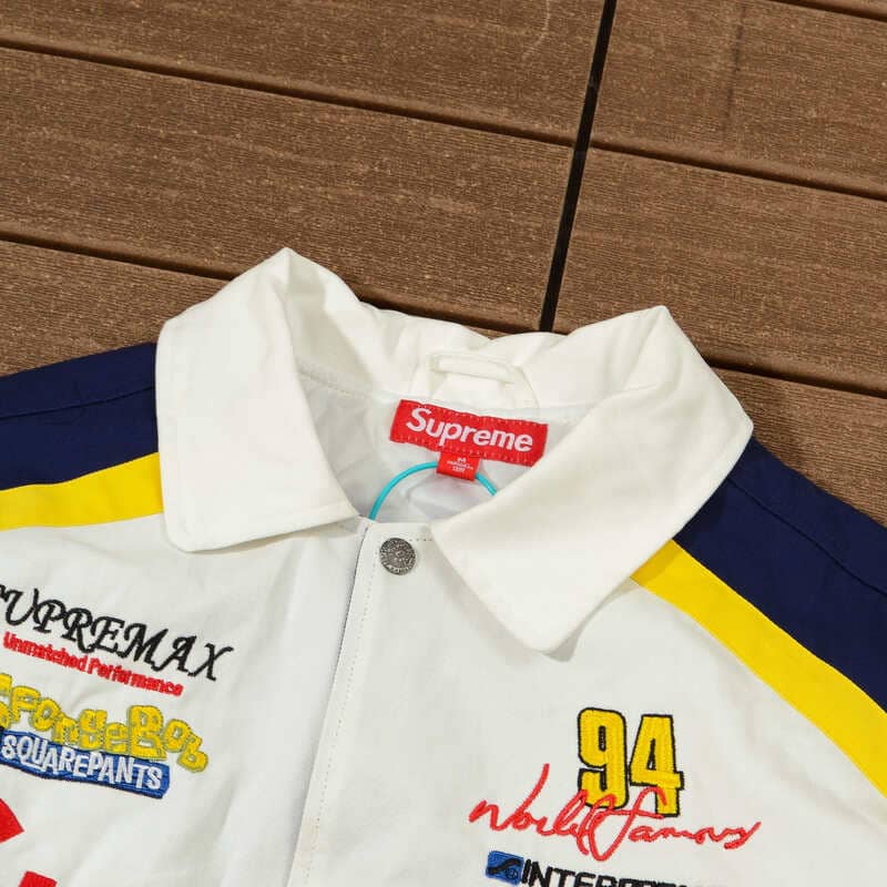 Jaqueta Supreme Jeff Hamilton Racing  x Bob Esponja Branca
