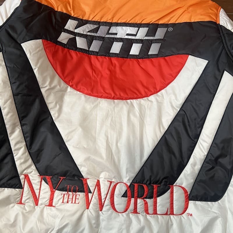 Jaqueta Kith Full Zip Brixton Puffed Sandrift