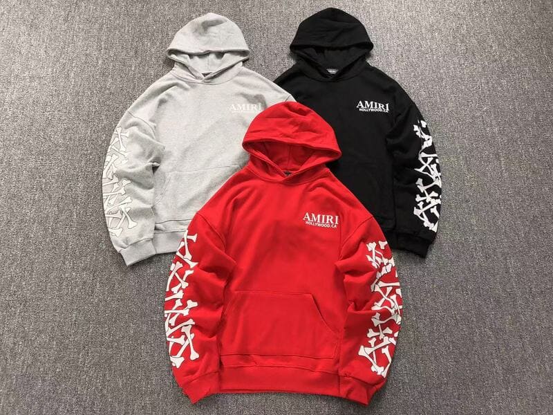 Moletom Amiri Bones Stacked Vermelho